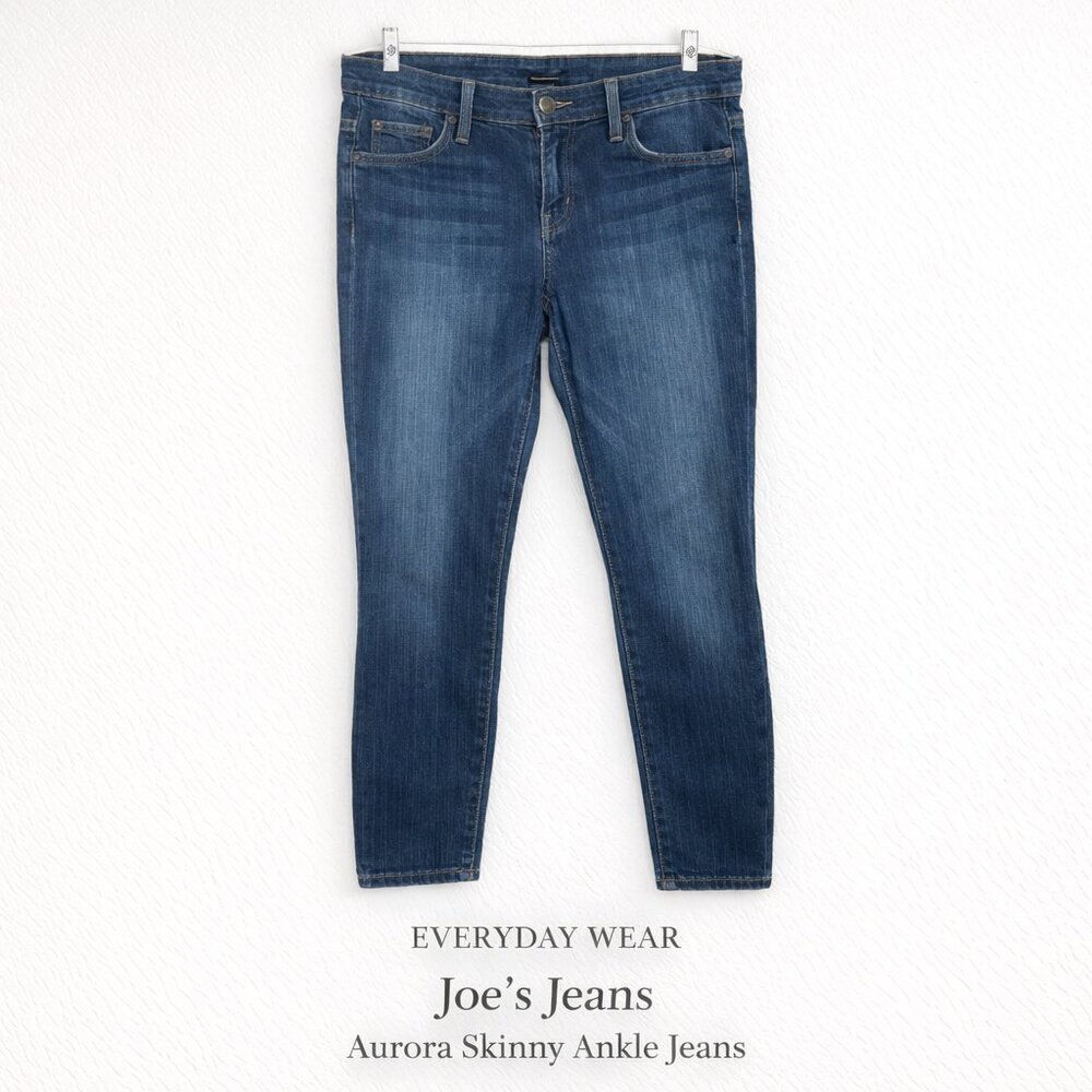 Joe’s Jeans Aurora Skinny Ankle Jeans Size 28 Blue Stretch Premium Denim
